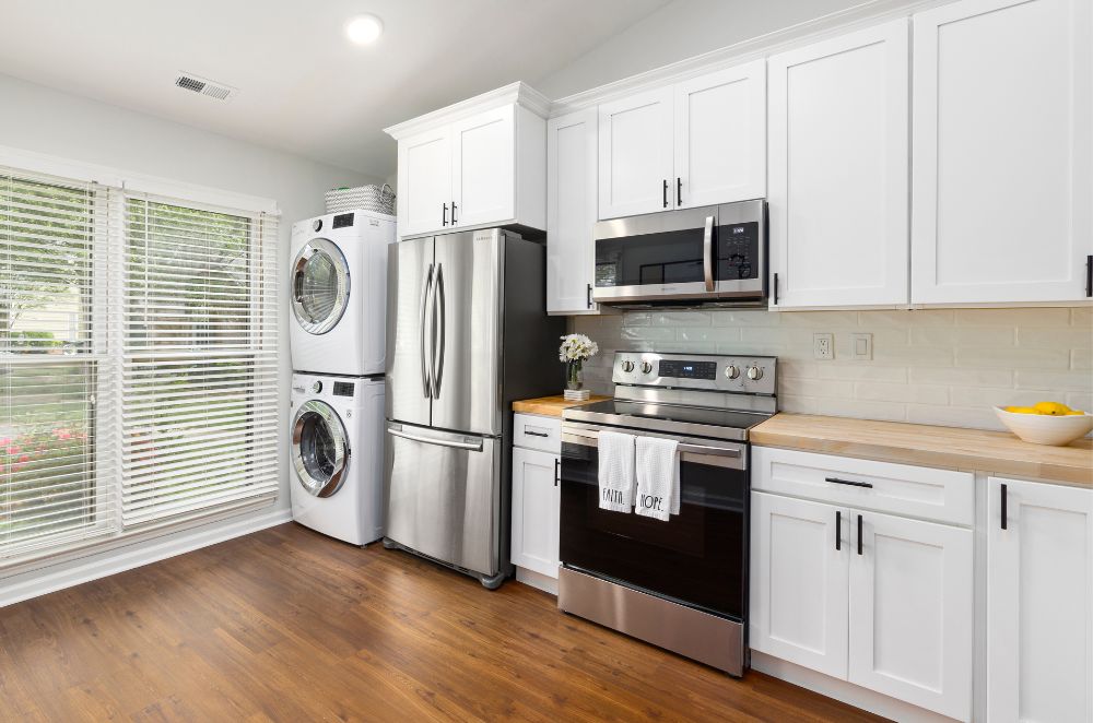 home appliances at Baton Rouge, LA in a brightly lit kitchen, highlighting CT SEO Pro for local rankings