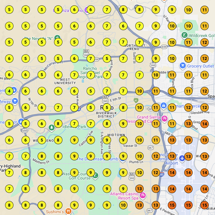 Client A September heatmap screenshot.